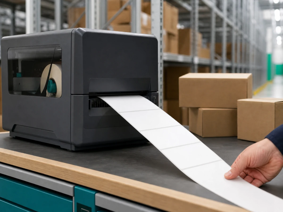 Stacked cartons on warehouse racking